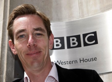 Ryan Tubridy at the BBC yesterday