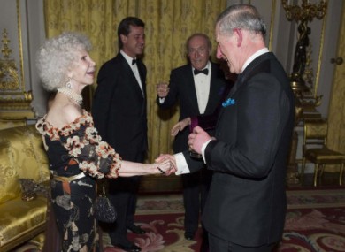 The Duchess of Alba meets the Prince of Wales. 