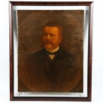 The portrait of Hitler's father, Alois Hitler.