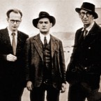 John Ryan, Anthony Cronin, Flann O Brien, Patrick Kavanagh and Tom Joyce on the 50th anniversary of Bloomsday. 