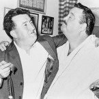 Brendan Behan with the actor Jackie Gleason. 

The exhibition tells the story of how Behan's brother, Dominic, once threatened to take Ulick O Connor 