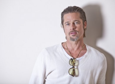 The rather symmetrical face of Brad Pitt
