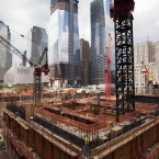 Progress on the Three World Trade Centre building at the World Trade Centre site in New York. (AP Photo/Mark Lennihan)