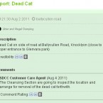 Maybe there's a need for a 'roadkill' category? 