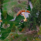 A bird's-eye view of the hobbit house