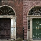 Derelict Georgian doors on Henrietta Street on the north side of Dublin city (Sam Boal/Photocall Ireland)