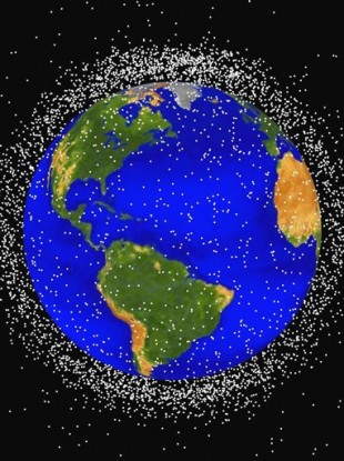 This computer generated graphic provided by NASA shows images of objects in Earth orbit that are currently being tracked.