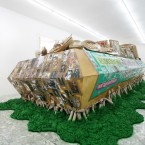 Thomas Hirschhorn, The Green Coffin, 2006. Courtesy of Galleria Alfonso Artiaco.