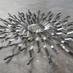 Patrick Hamilton, Machetes Construction, 2011. Courtesy of González y González Gallery and Baró Gallery.