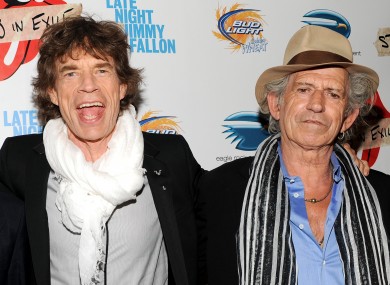 Jagger and Richards in happier times. 