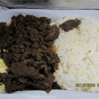 One unhappy traveller was served this meal on route to Singapore. <span class=