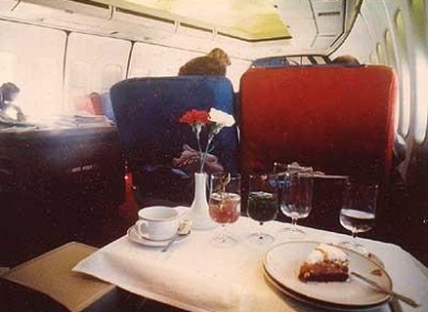 Back in the day - PAN AM flights provided 