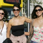 Lule Morales, Caroline Jimenez and Carolina Paula from Spain in Dublin city centre (Sam Boal/Photocall Ireland)