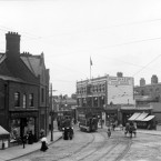 Rathmines Road, Dublin. Courtesy of the National Library of Ireland. There were over 600 trams in Dublin at the time.