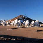 ALMA in operation in the Chajnantor Plateau in northern Chile. (Image: ALMA (ESO/NAOJ/NRAO)/W. Garnier (ALMA))