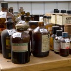 Bottles awaiting transport to Belfield, 2006.