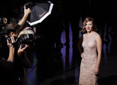 Scarlett Johansson in Milan last month