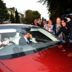 The couple are driven home (Anthony Devlin/PA Wire)
