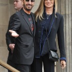 Ringo Starr and wife Barbara Bacharrive arrive for the wedding (John Stillwell/PA Wire)
