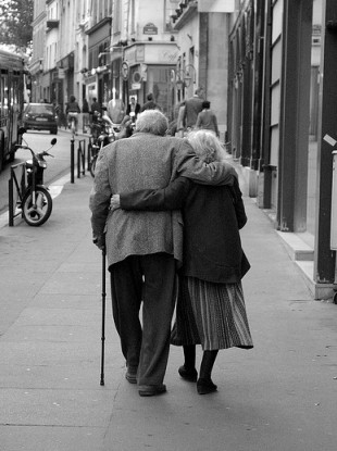 File photo of an older couple.