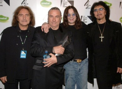 Black Sabbath (left to right bassist Geezer Butler and drummer Bill Ward, singer Ozzy Osbourne and guitarist Tony Iommi)