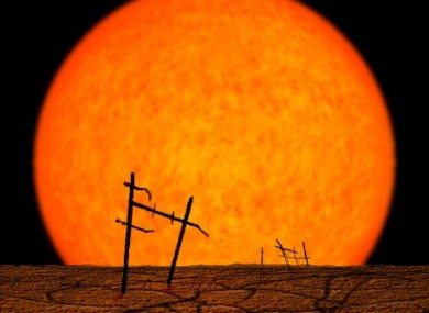 Thankfully, the Earth will likely be abandoned by the time the sun expands and grows into a Red Giant.