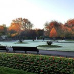 St Stephen's Green in Dublin this morning