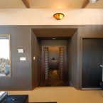 The entrance into the silo from the house