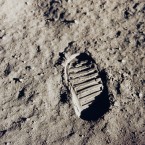 Another iconic Apollo 11 image: Buzz Aldrin's bootprint on the lunar surface. (NASA)
