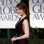 Actress Emma Stone at the 69th Annual Golden Globe Awards last night in Los Angeles. (AP Photo/Chris Pizzello/PA Images)