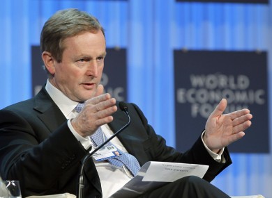 Enda Kenny: Definitely not blaming anyone at Davos.