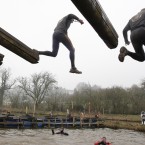 The Tough Guy event claims to be the world's most demanding one-day survival ordeal with up to one-third of the starters failing to finish in a typical year. (AP Photo/Jon Super/PA Images)