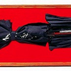 An umbrella that can shoot poisoned darts, developed by the KGB. Bulgarian dissident writer Georgi Markov was assassinated in London in 1978 by a dart from such an umbrella. (Image via photoshtab.ru)