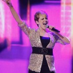 Former Eurovision star Donna McCaul singing her track 'Mercy'. (Image: KOBPIX)