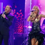 Shannon and Gibney getting really stuck into the 'Language of Love'. (Image: KOBPIX)