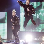 The Grimes brothers giving it socks. (Image: KOBPIX)
