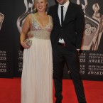 Niall 'Bressie' Breslin and his sister Andrea hitting the red carpet this evening. (Photo by KOBPIX)