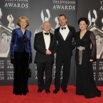 President Michael D Higgins with his wife Sabina, Michael Fassbender and IFTA CEO Aine Moriarty. (Photo by KOBPIX)