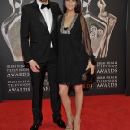 Award nominee Chris O'Dowd and Dawn Porter hitting the red carpet. (Photo by KOBPIX)