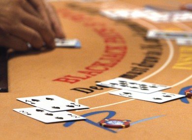 File photo of a blackjack game