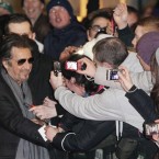 Al Pacino meets the fans as he attends the Jameson Dublin film festival showing of Wilde Salome at the Savoy Cinema. (Niall Carson/PA Images)