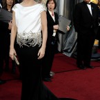 Sandra Bullock also wore Marchesha. Another one that is more stunning at the back. 

Image: AP Photo/Matt Sayles