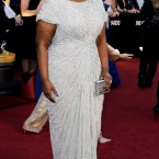Octavia Spencer stayed loyal to designer Tadashi Shoji. 

Image: AP Photo/Matt Sayles