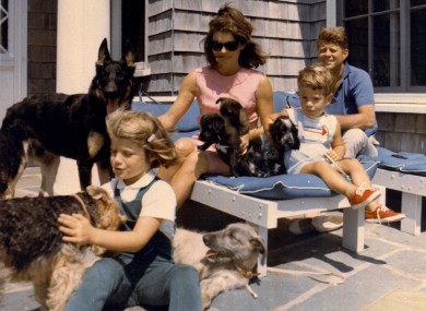 President Kennedy, Jacqueline and their children in an undated family photo.