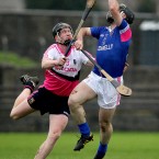 A Tipperary team wore pink to take on a selection of other Munster hurlers for a Breast Cancer Ireland charity match in Nenagh last month. This is Thomas Stapleton and Eoin Kelly. Image: INPHO/James Crombie.