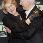 In case you're worried about Sabina, she made her own friends on the night too. Actor Tom Hickey gets close to Ireland's first lady. 

Photo: Laura Hutton/Photocall Ireland