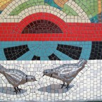 Detail of the mosaic work carried out at Bray Dart station. (Via mural-to-mosaic.blogspot.com)