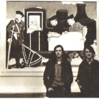 Jay Roche and John Carter at Bray Dart station in the 1980s when they first painted the panels. (Via mural-to-mosaic.blogspot.com)