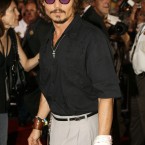 Actor Johnny Depp at the film premiere of 