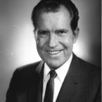 Former President Richard Nixon who resigned from office following the Watergate scandal (Fabian Bachrach/PA Images)